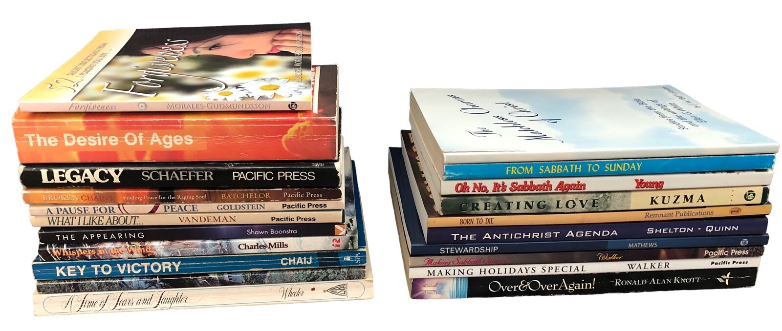 Lot of 21 Assorted Seventh-day Adventist Books Booklets Tracts Christian Reading