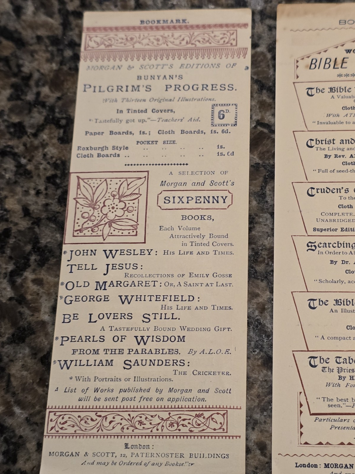 Rare Lot Of 3 F. B. Meyer Bookmarks Keswick Convention 1880s-90s + Bonus