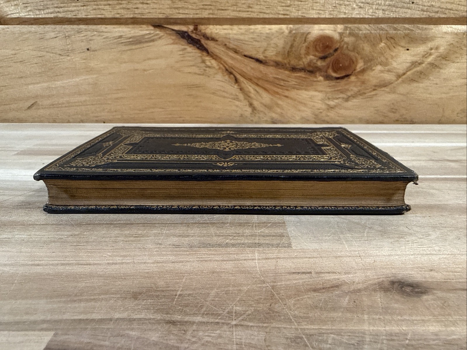 c1860 JOHN WESLEY HYMN BOOK fine binding LEATHER antique METHODIST hymns