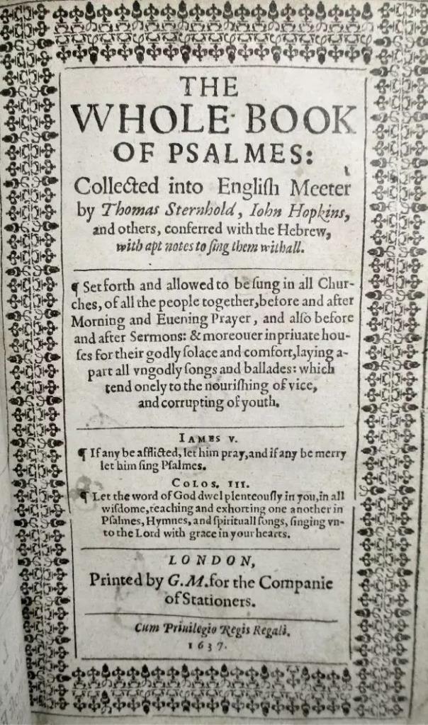 1637 King James Bible & Psalmes Book of Common Prayer & Genealogies