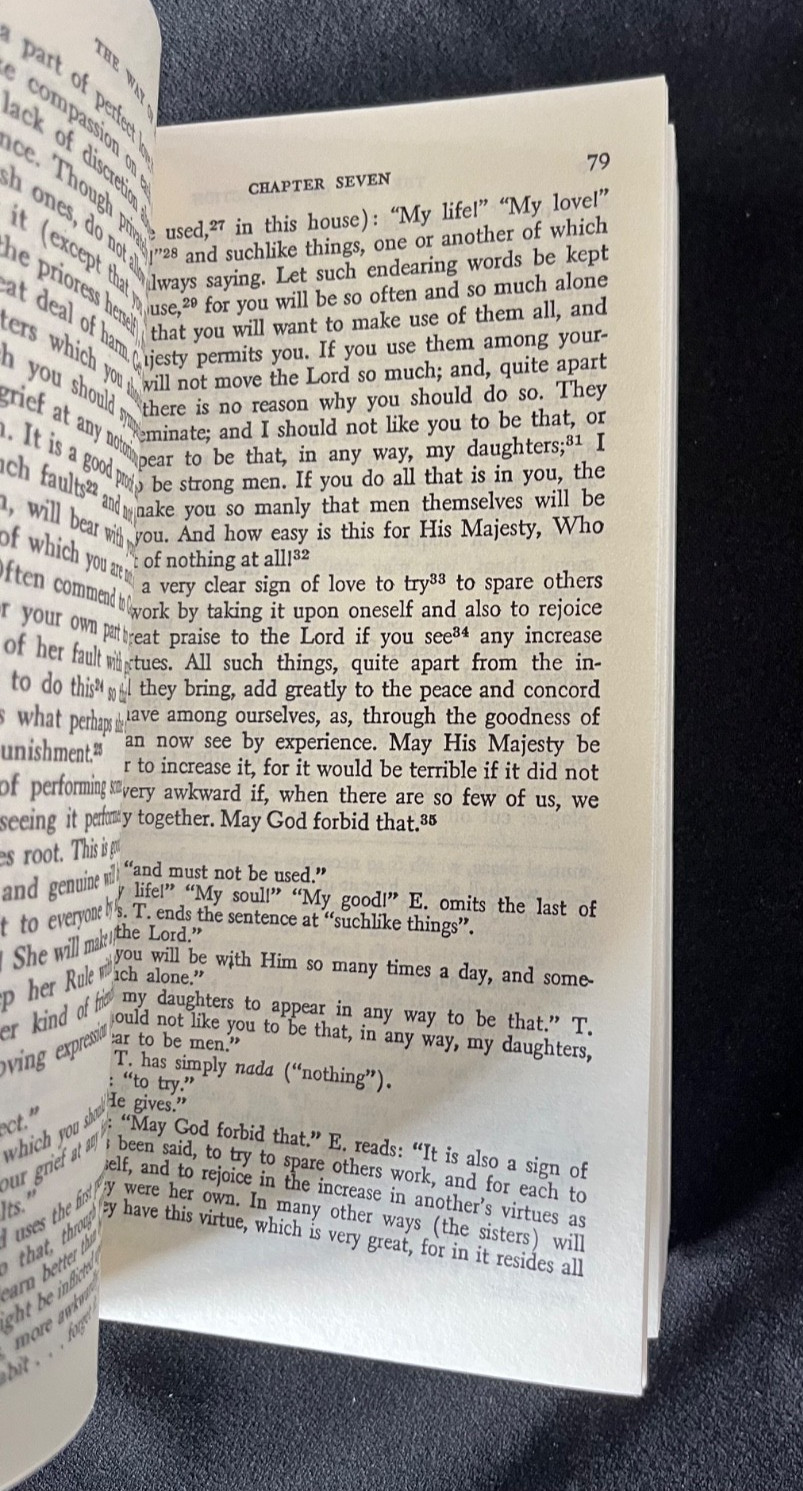 The Way of Perfection – St Teresa of Avila (Paperback Book, 1964) Classic ENG.