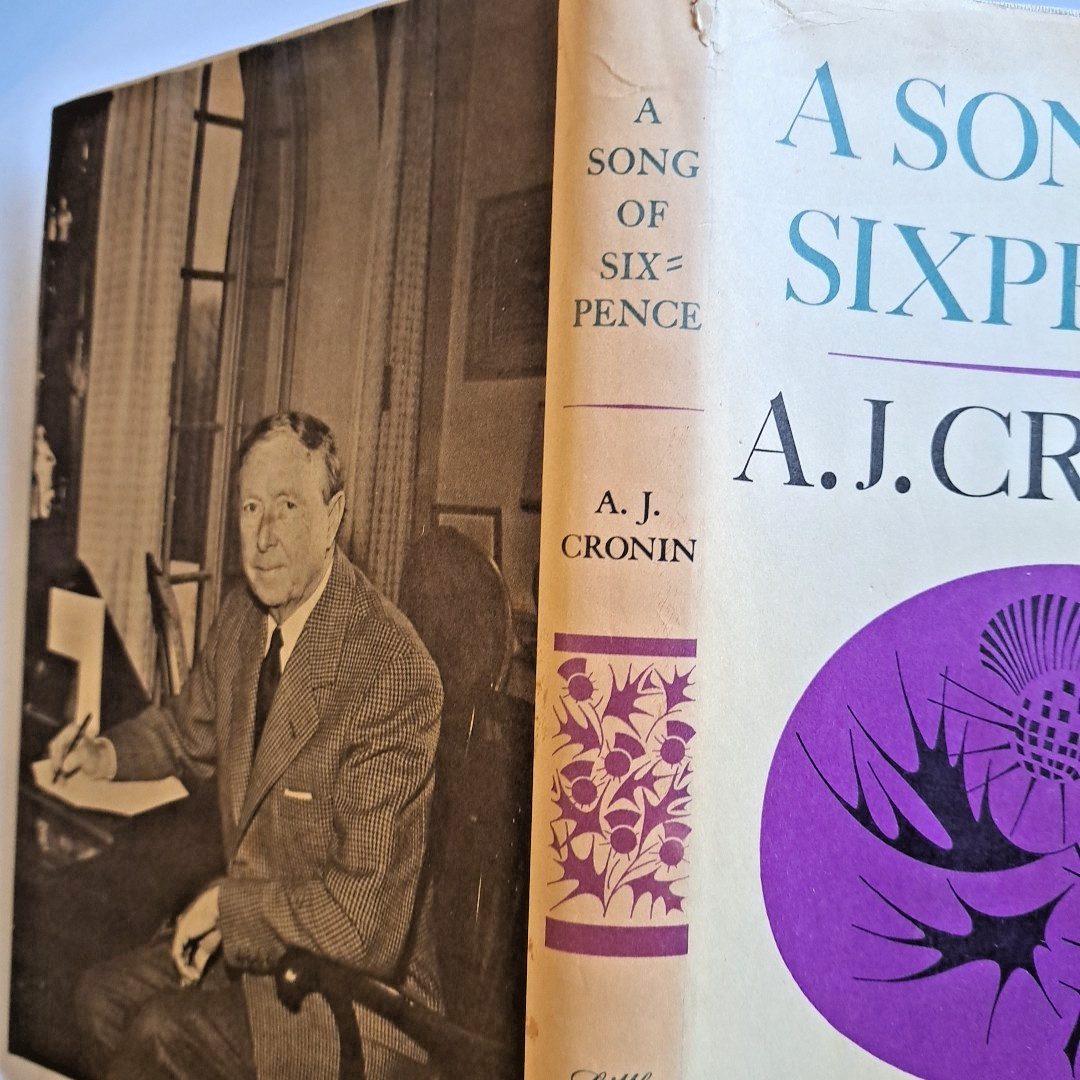 A Song Of Sixpence, AJ Cronin💥1964 HC DJ BCE Little Brown & Co 224 Pages