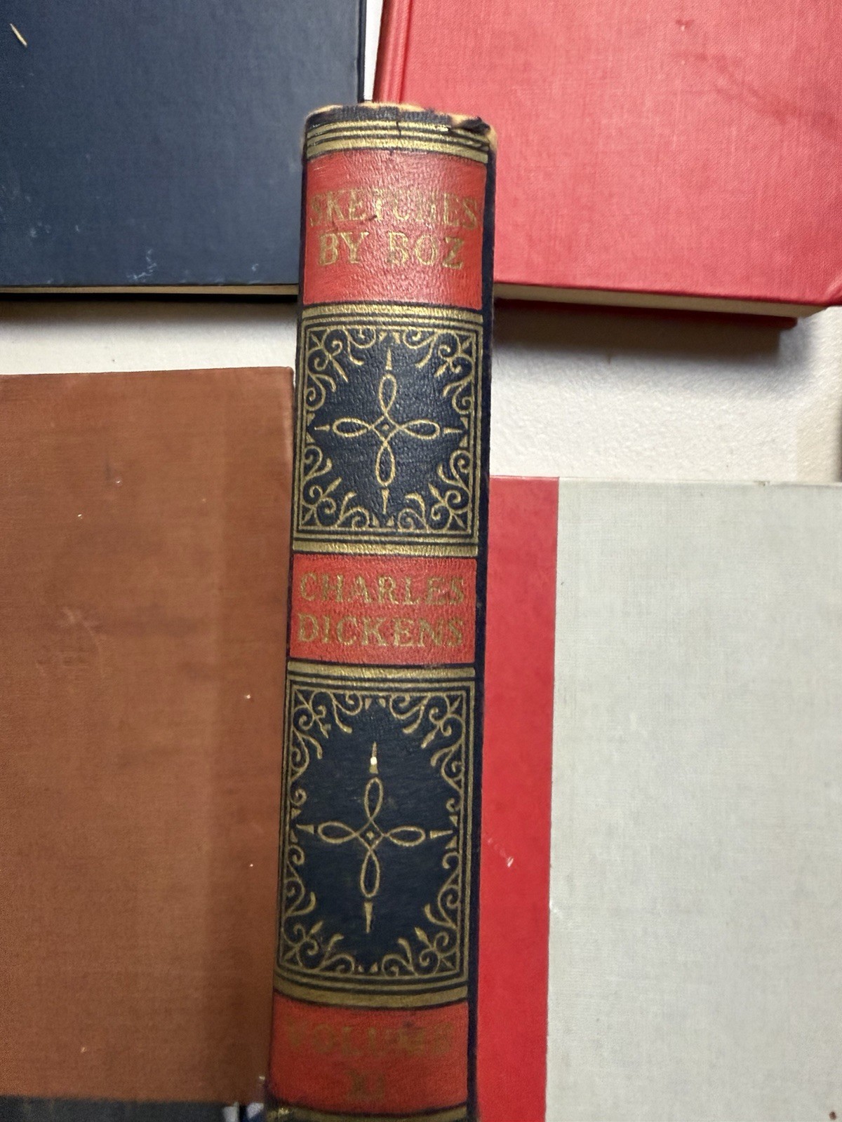 Antique Book Lot Charles Dickens- 7 Books