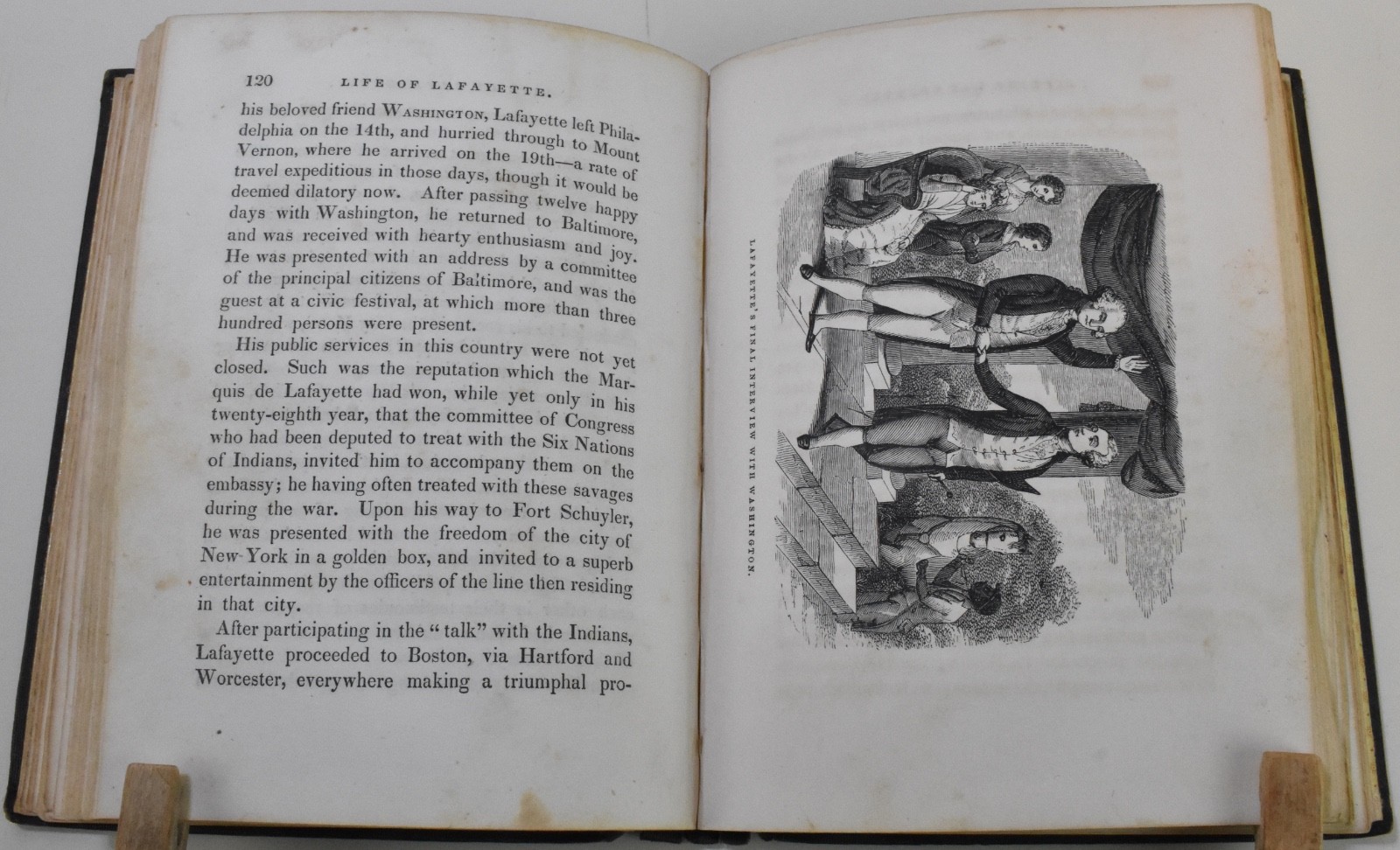 1847 PICTORIAL LIFE OF GENERAL LAFAYETTE Youth’s Biography Wood Engravings