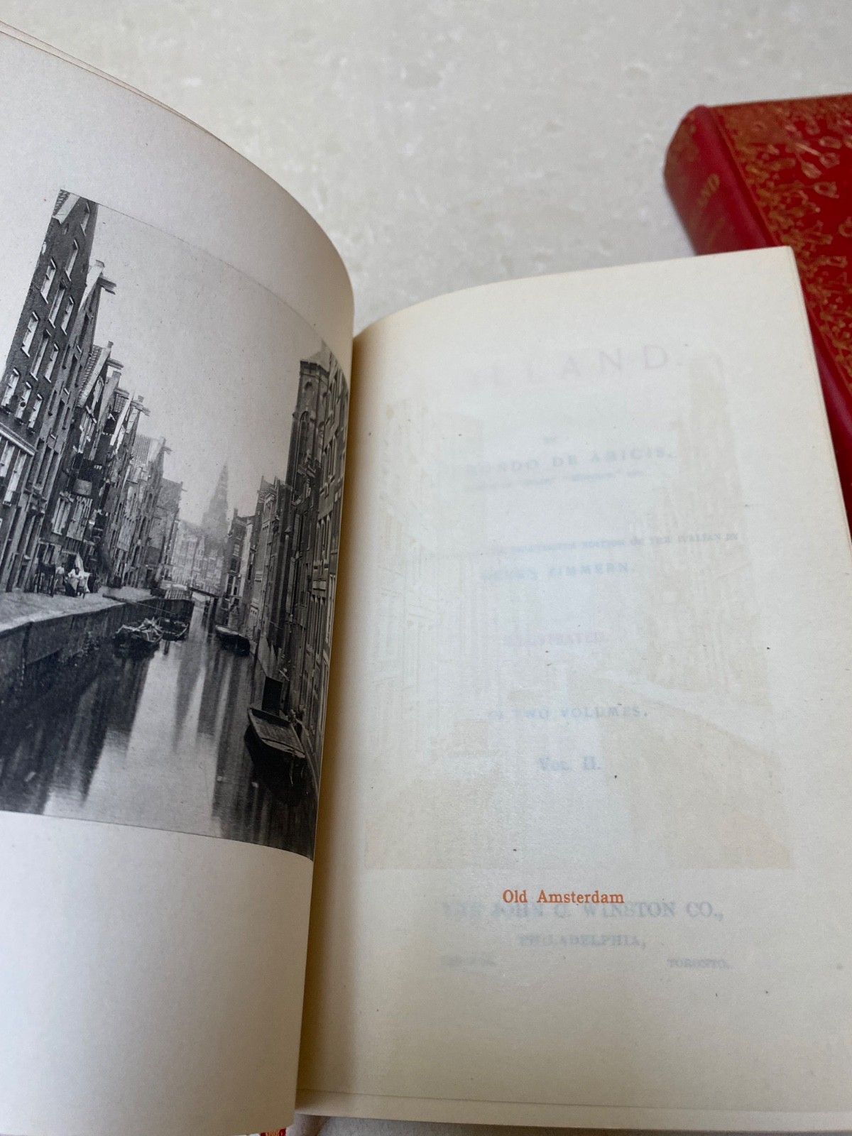 HOLLAND BY EDMONDO DE AMICIS, 1894, ILLUSTRATED, COMPLETE IN 2 VOLUMES WITH MAP