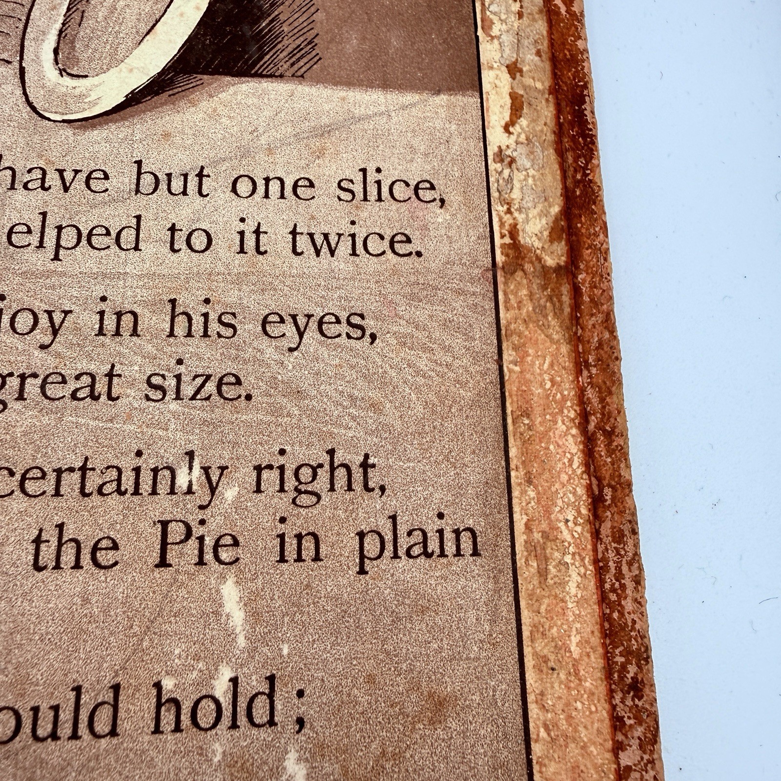 Antique 1888 McLoughlin Bros Apple Pie ABC Victorian Board Book Chromolithograph