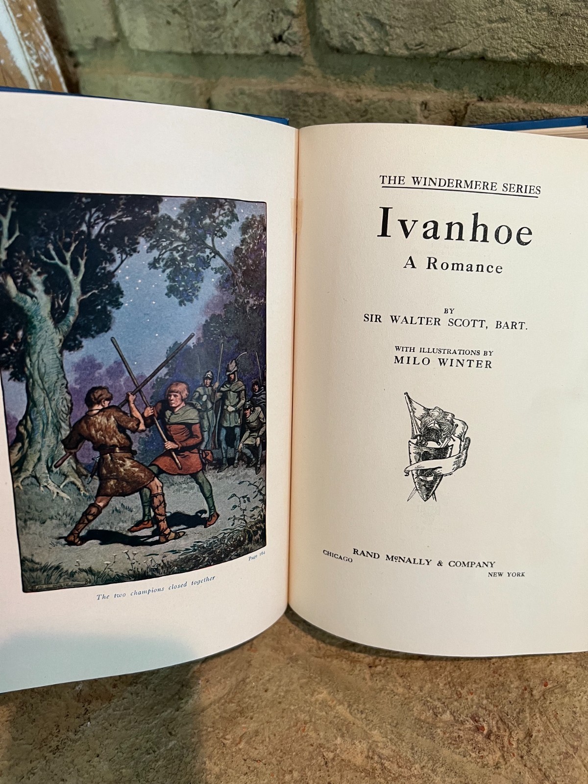 1918 Antique Ivanhoe Windermere Series Vintage Blue Book