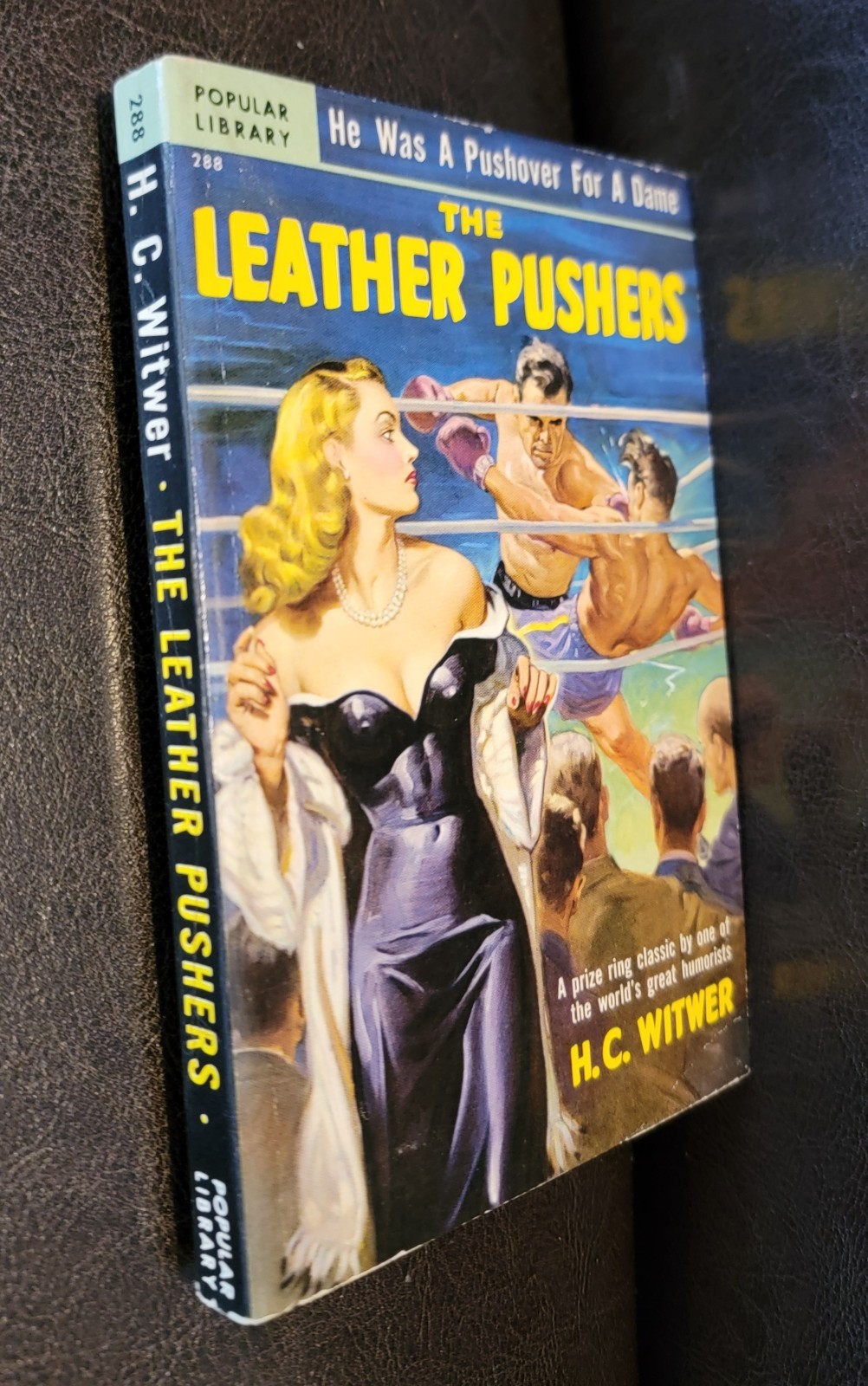 The Leather Pushers H. C. Witwer Popular Library 288 Earle Bergey GGA HIGH GRADE