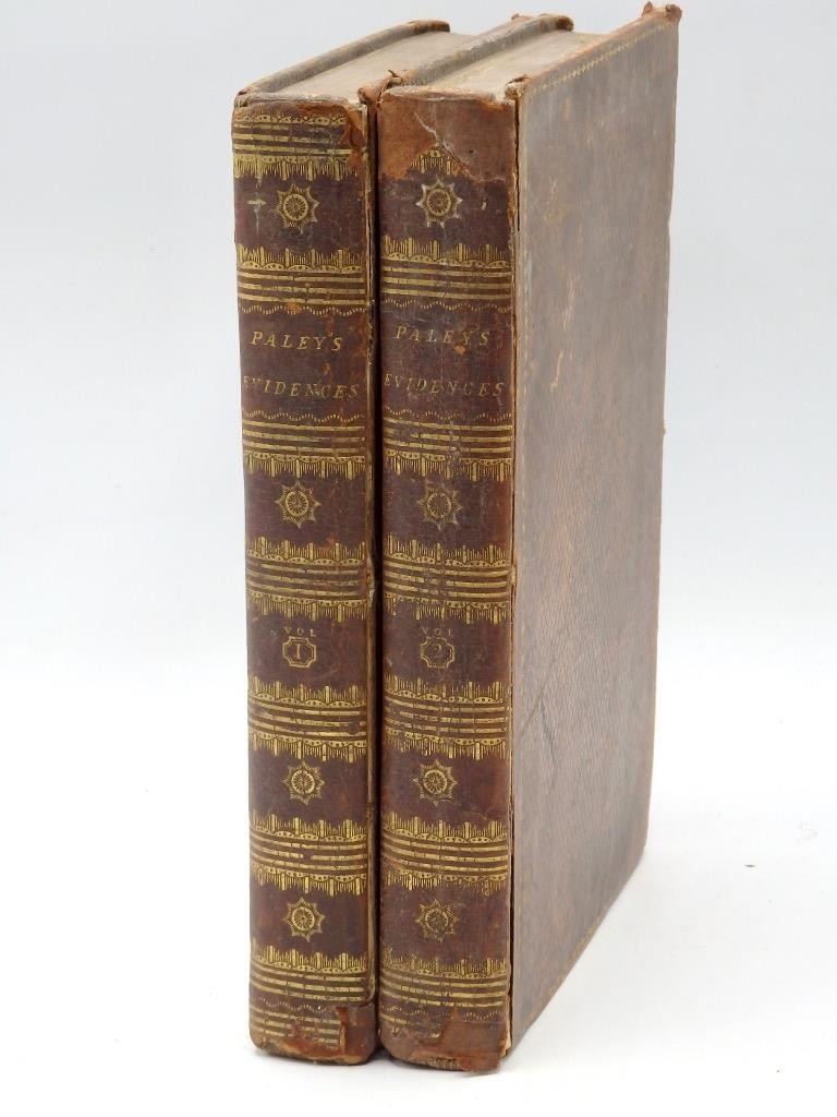 1802 A View of The EVIDENCES of CHRISTIANITY William Paley Complete 2 Vols.
