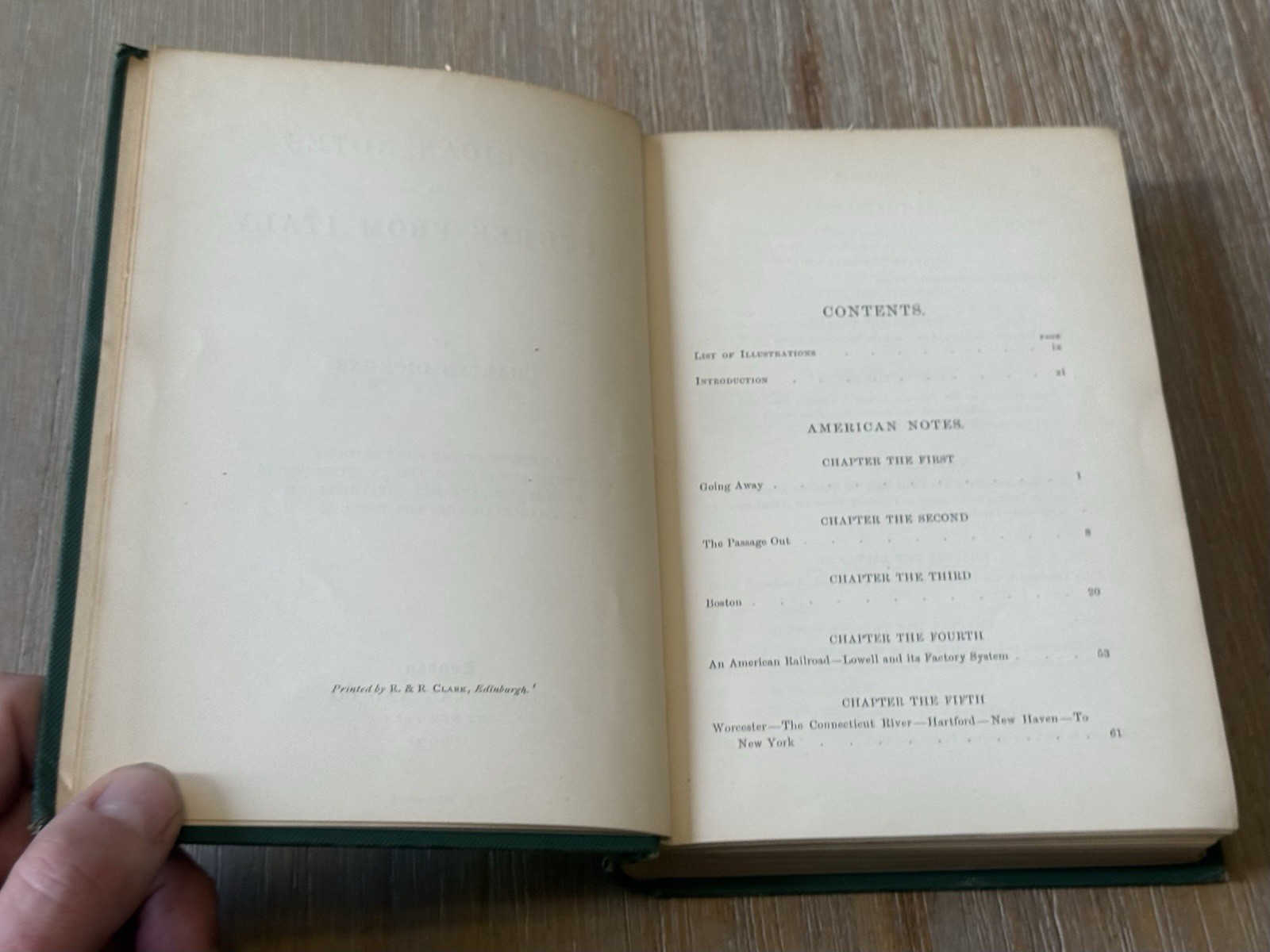 AMERICAN NOTES AND PICTURES FROM ITALY by Charles Dickens 1893 HC