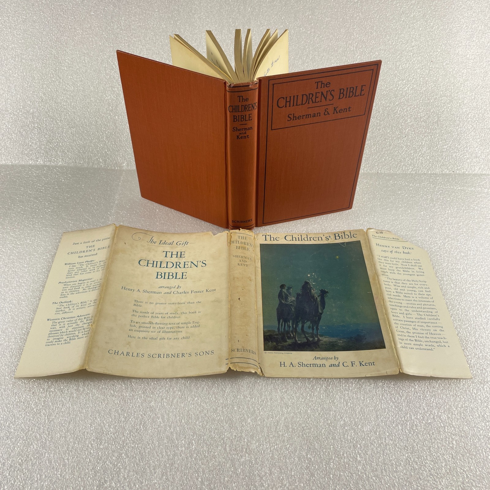 THE CHILDREN’S BIBLE hardcover 1943 Sherman & Kent ; Scribner’s Son