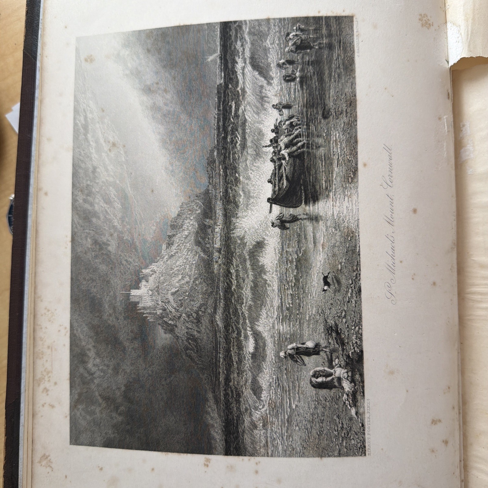 1875, 1st, PICTURESQUE EUROPE Vol 1 FOLIOS FULL LEATHER DELUXE ISSUE, ILLUSTRATE