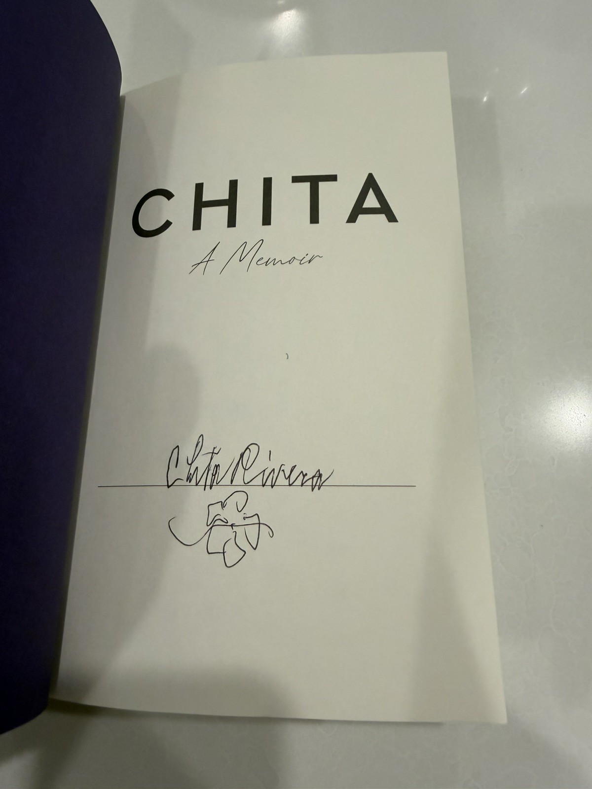 CHITA RIVERA SIGNED – CHITA – A MEMOIR Limited First Hardcover Edition BROADWAY