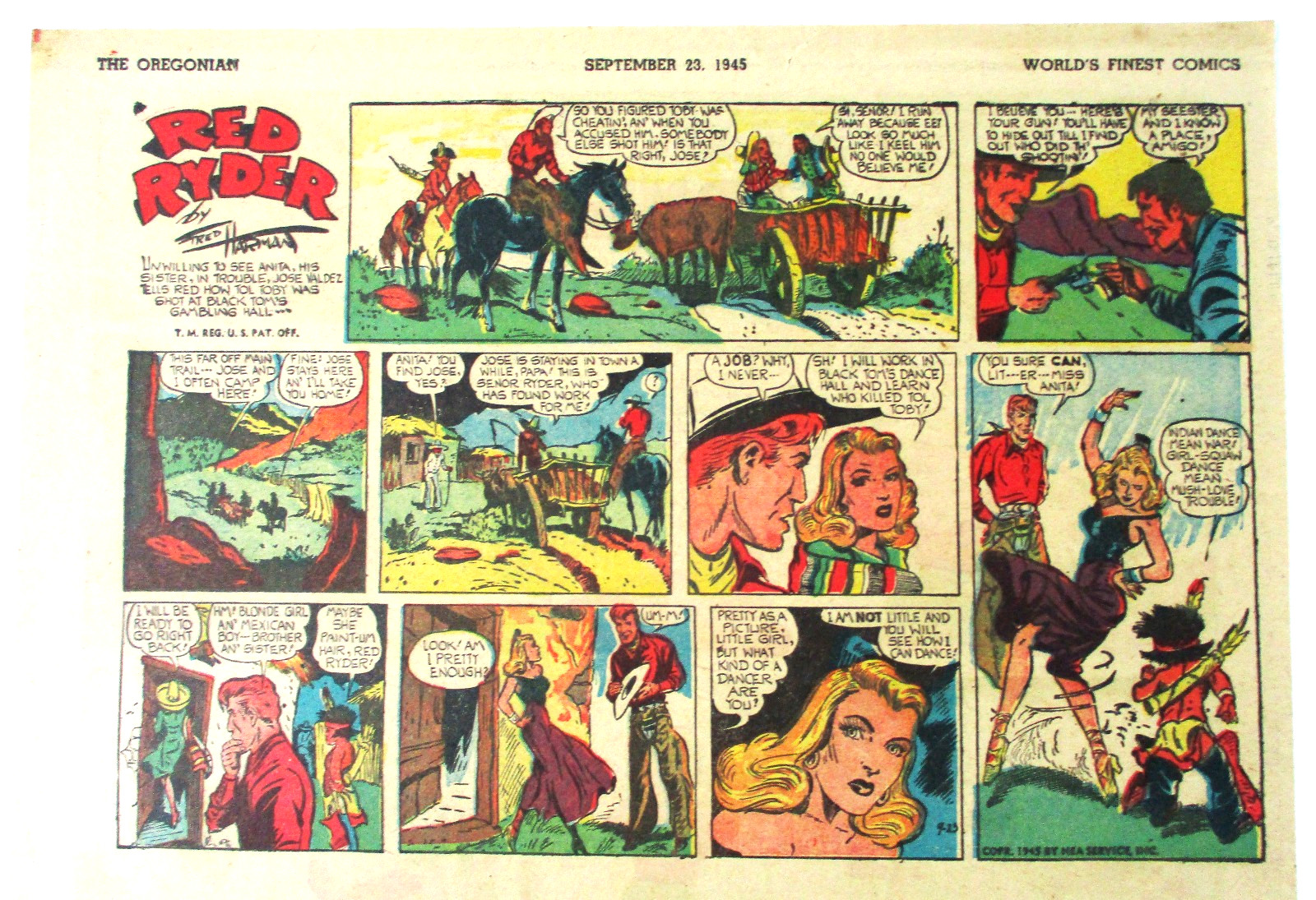 Li’L Abner By Al Capp 1945 Newspaper Comics Red Ryder Gasoline Alley The Gumps