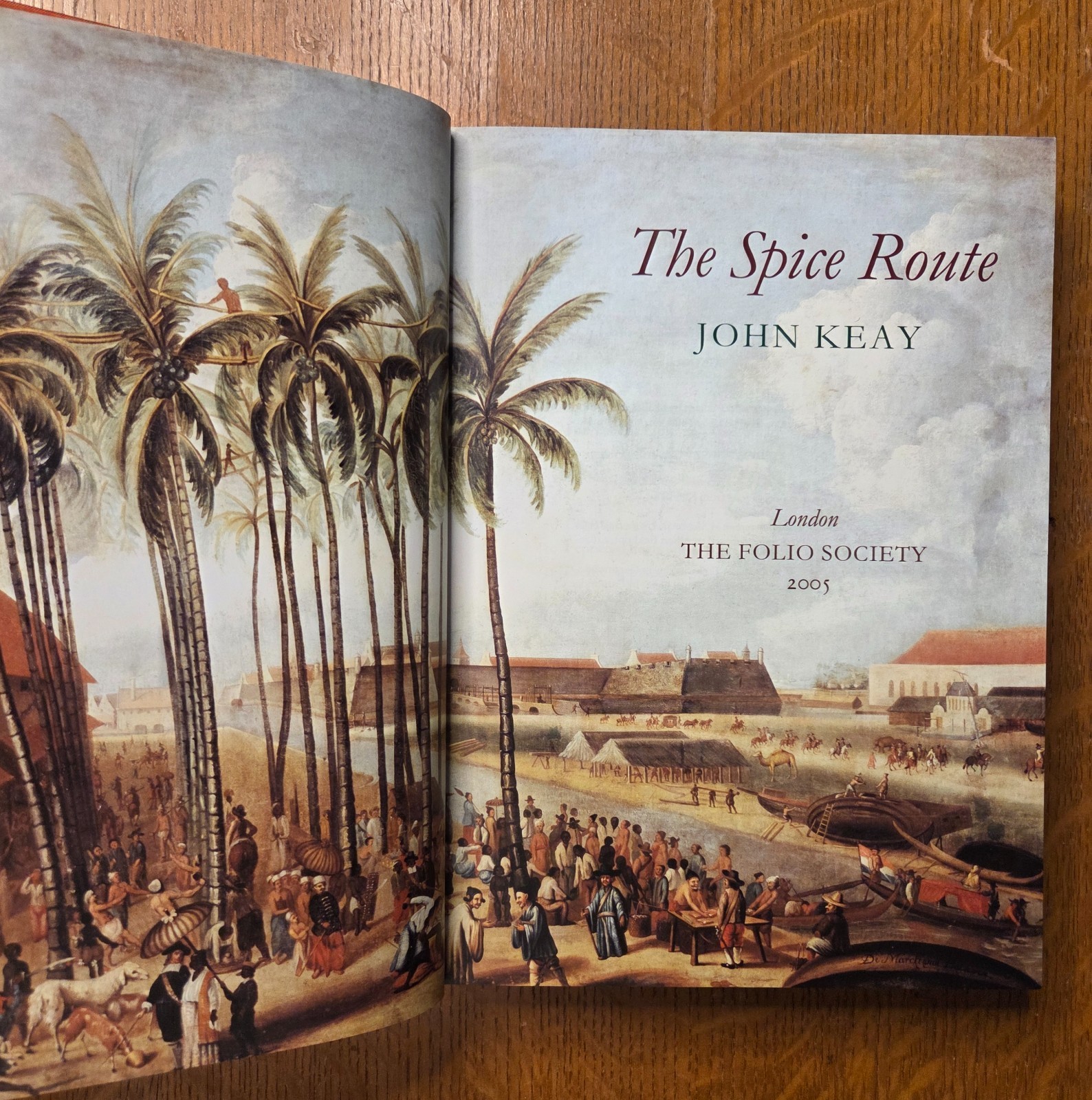 The Spice Route – John Keay 1st Folio Society 2005 w/slip case illustrated VG