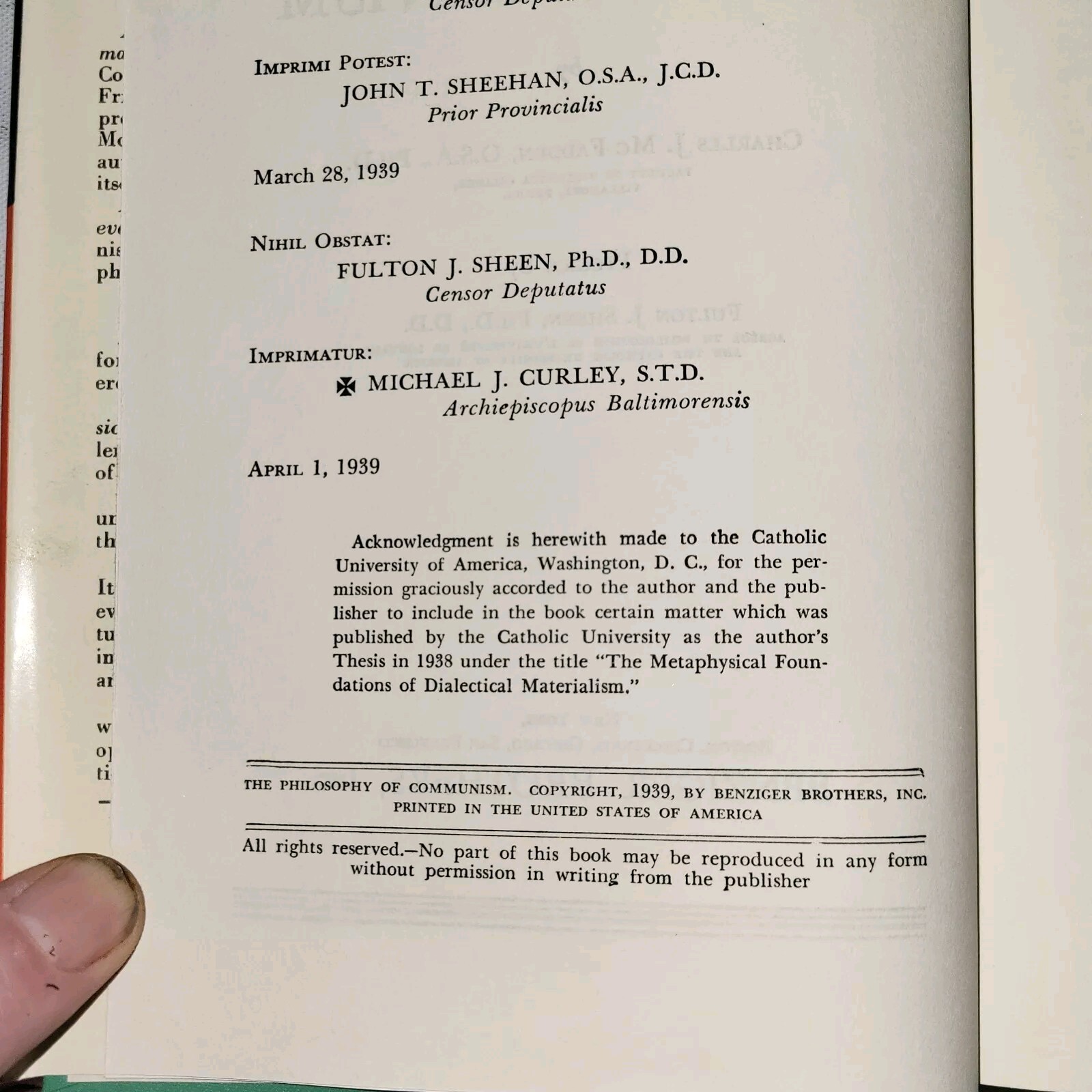 The Philosophy Of Communism 1st Edition 1939 Mint!!