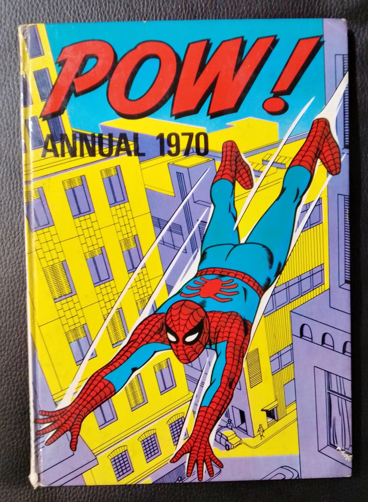 POW SUPERHEROES ANNUAL 1970 Spider-Man Cover Hardback Marvel Comic Book Vintage