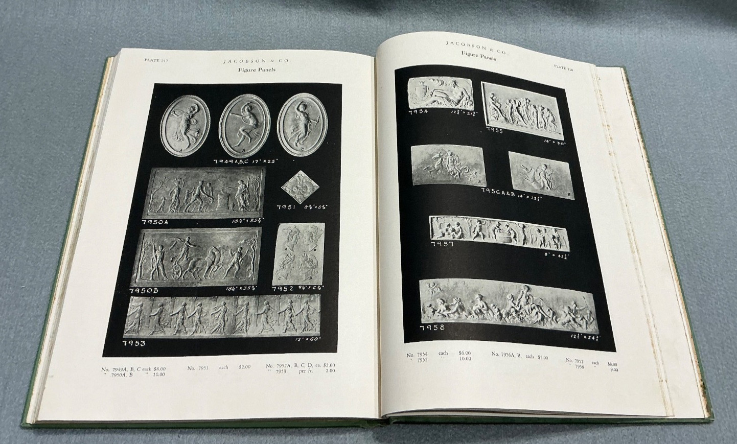 OLD ARCHITECTURE BOOK ARCHITECTURAL ORNAMENTS CATALOG CEILINGS FRIEZES ECT 1929