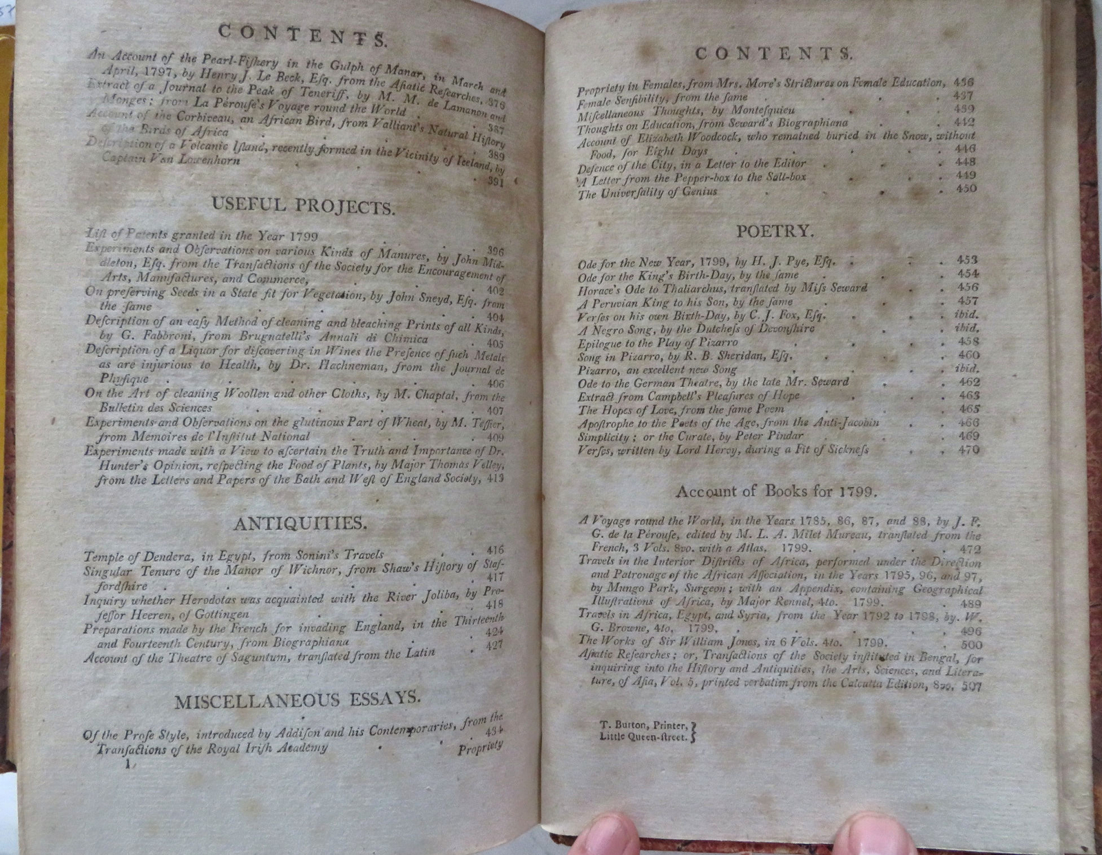 Annual Register 1799 European History Politics Literature people leather book