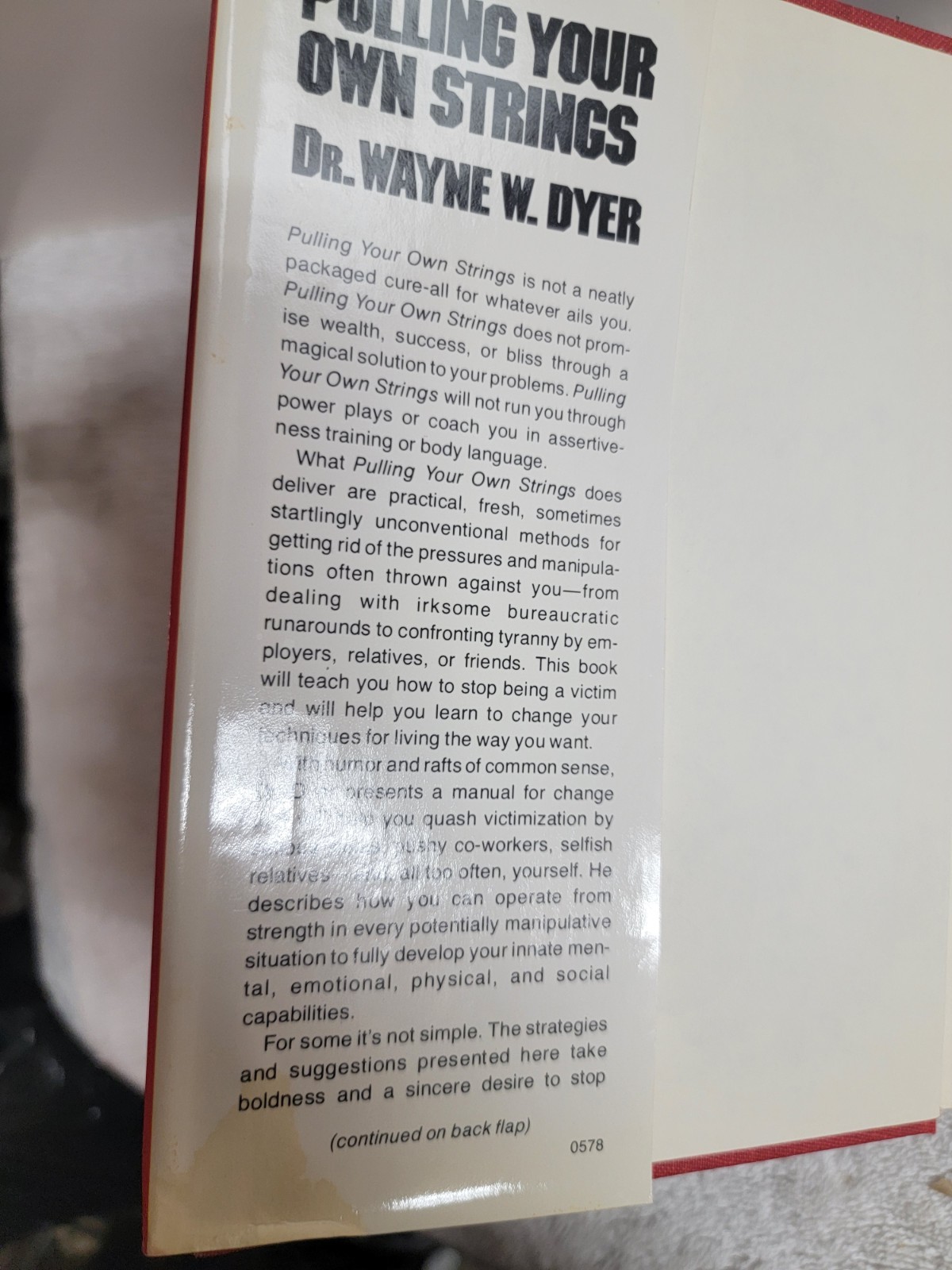 1978 Pulling Your Own Strings by Wayne Dyer 1st Edition, Hardcover Very GOOD