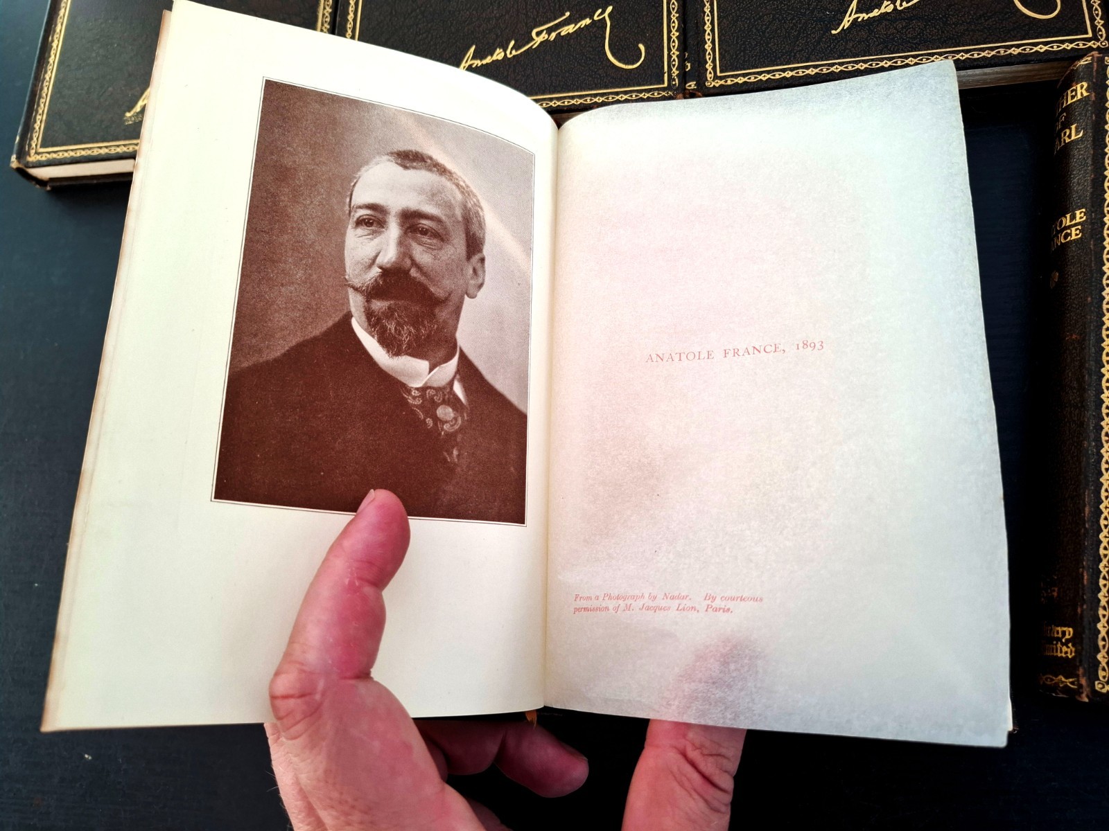1925 – Anatole France Minerva Edition x7, Nobel Winner, Gilt Portrait Bindings