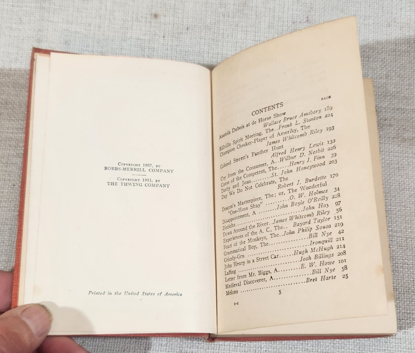 The Wit and Humor of America Book Set Funk & Wagnalls from 1911 Set of 7