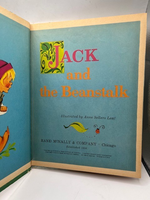 “JACK AND THE BEANSTALK” Vintage Rand McNally Elf Book 1961