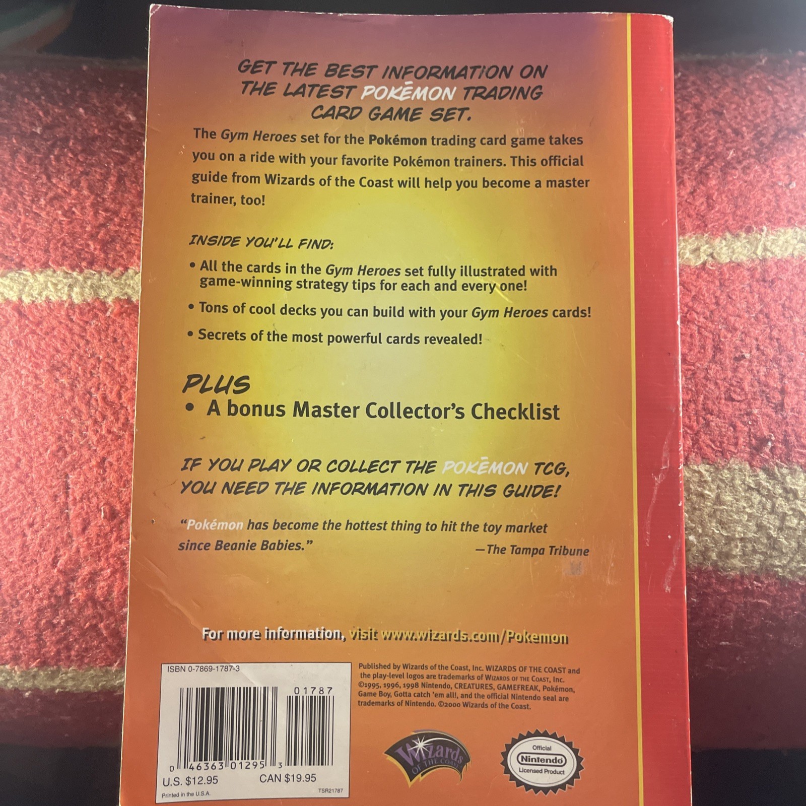 Pokemon Gym Heroes – Strategy Guide Wizards of the Coast Ultra Rare Grail Book.