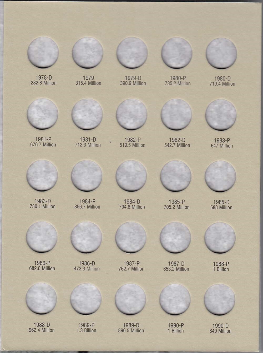 Coin Folder For US Roosevelt Dimes No 2 1965 – 1999 HE Harris Album 2685 New