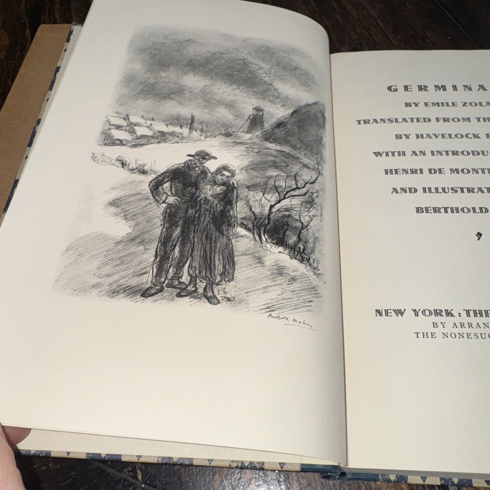 GERMINAL by Emile Zola – 1942 – Heritage Press – Illustrated – Literature