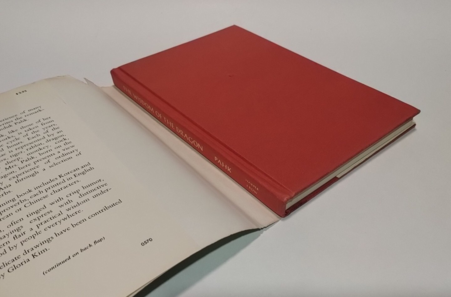 The Wisdom Of The Dragon Induk Pahk Asian Proverbs 1st Edition (1970, Hardcover)