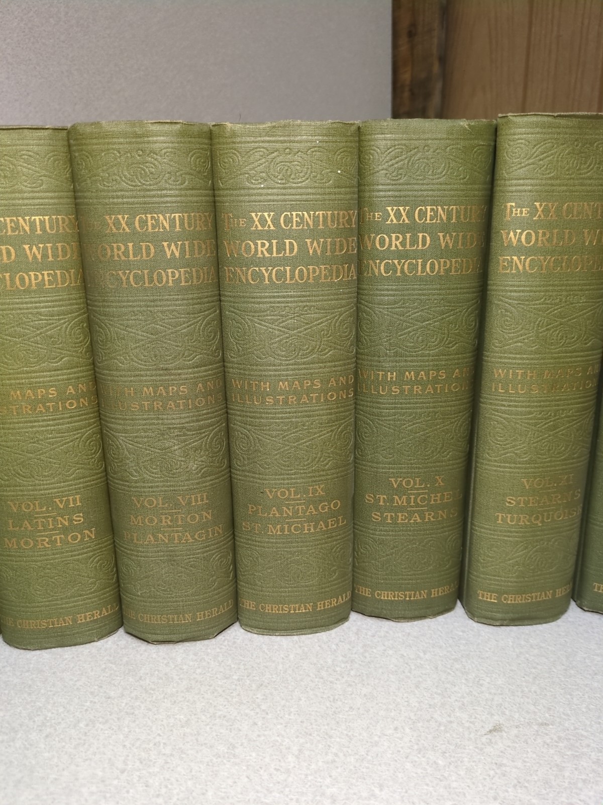 Twentieth Century World-Wide Encyclopedia 1903 Ambrose Johnson 12 volumes