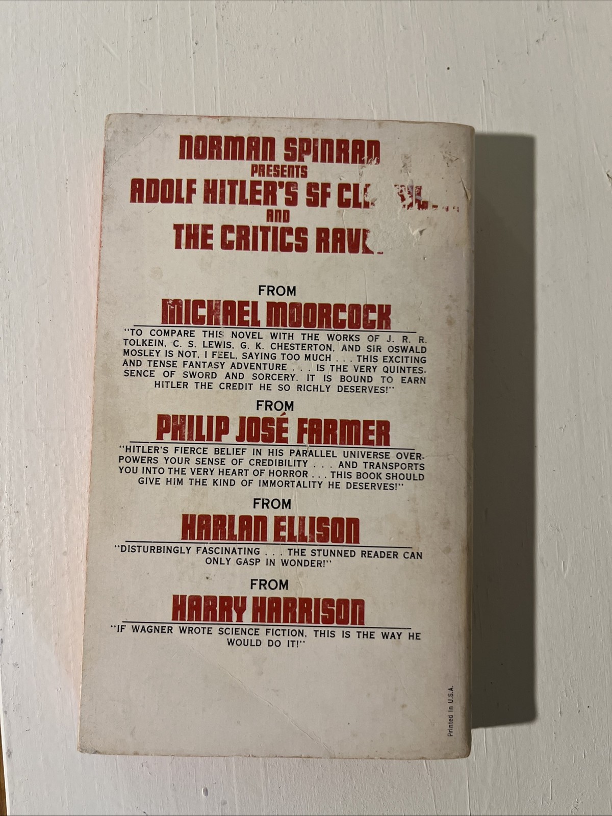 The Iron Dream Norman Spinrad 1972 Pbk