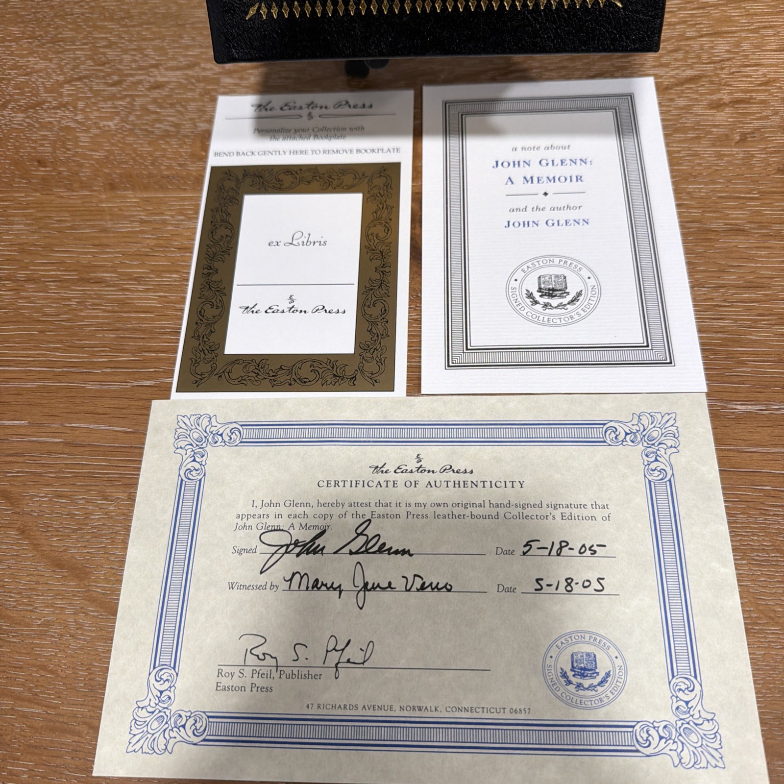 A Memoir by John Glenn Signed Easton Edition Limited