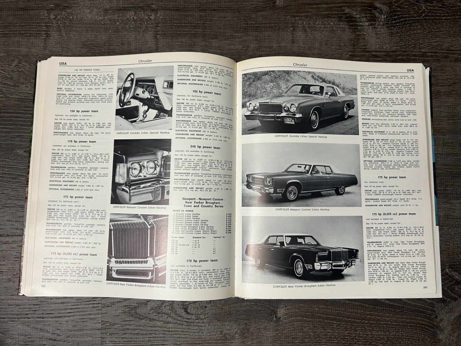 World Cars 1976 Vintage Book The Automobile Club of Italy Herald Books New York