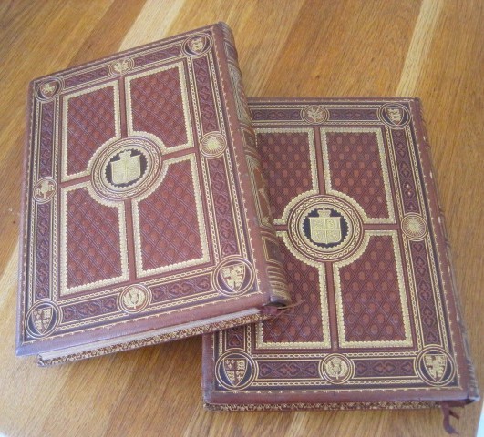 Exceptional example of Victorian embossed leather bookbinding