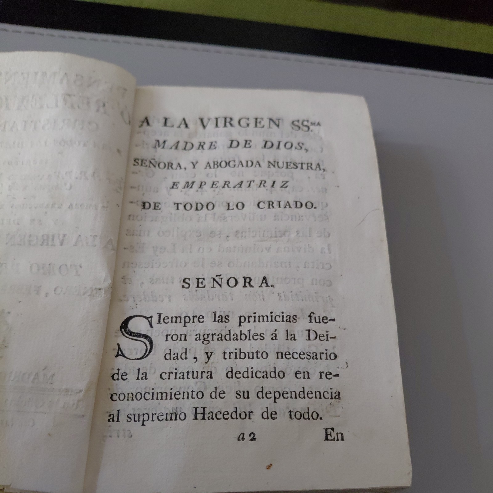 Vol 1 This is the first volume of “Pensamientos, Reflexiones Christianas 1779