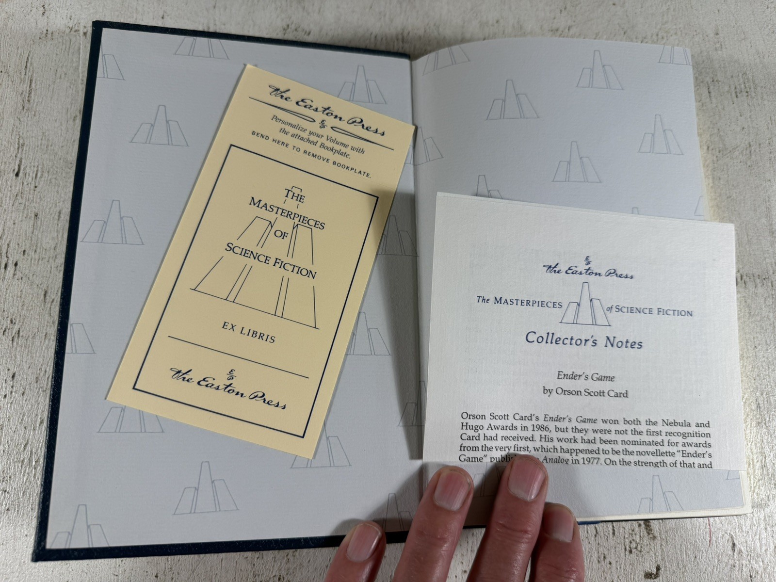 Ender’s Game by Orson Scott Card SIGNED Easton Press Leather Binding SciFi