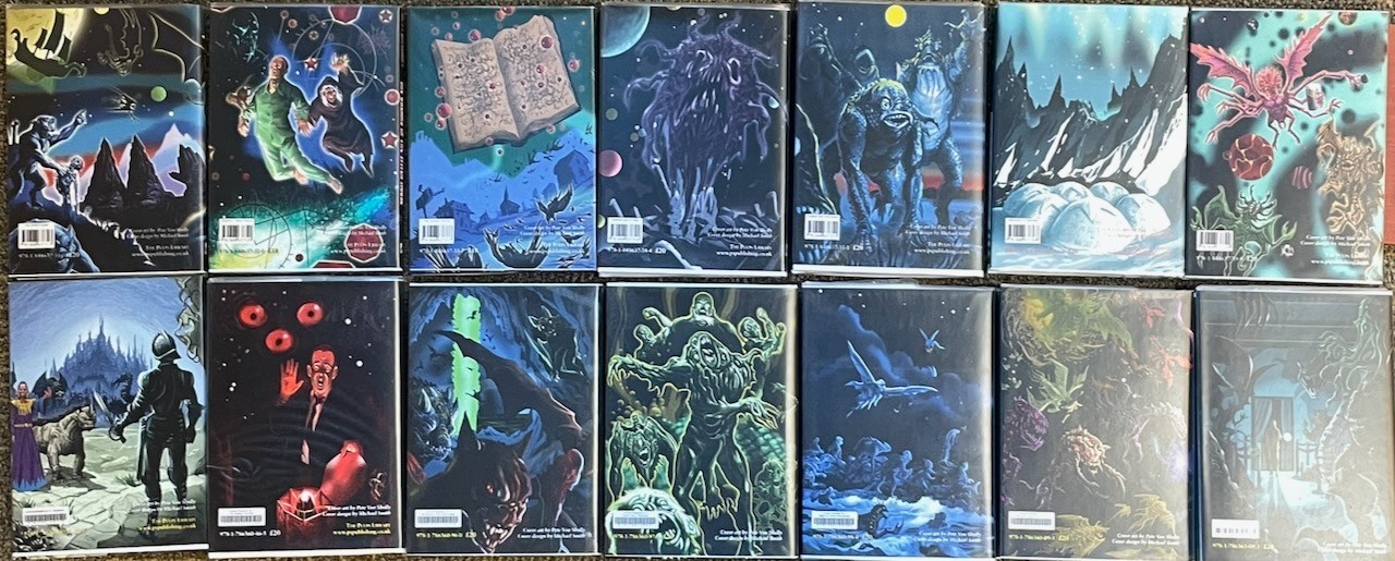 H.P. Lovecraft / von Sholly (illus) / lot of 14 PS Pulps Library ltd edition HC
