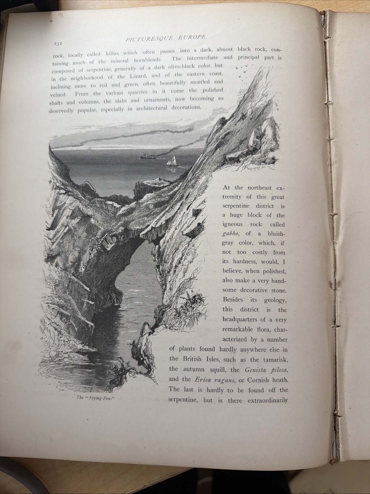 1875, 1st, PICTURESQUE EUROPE Vol 1 FOLIOS FULL LEATHER DELUXE ISSUE, ILLUSTRATE