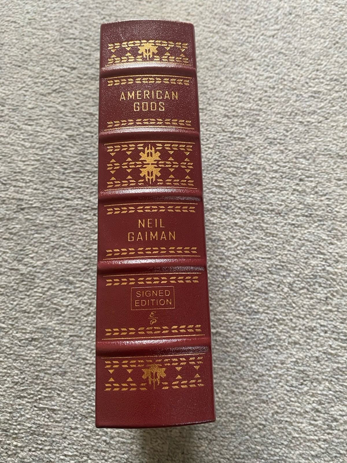 American Gods Neil Gaiman Easton Press SIGNED Leather Luxury Edition COA