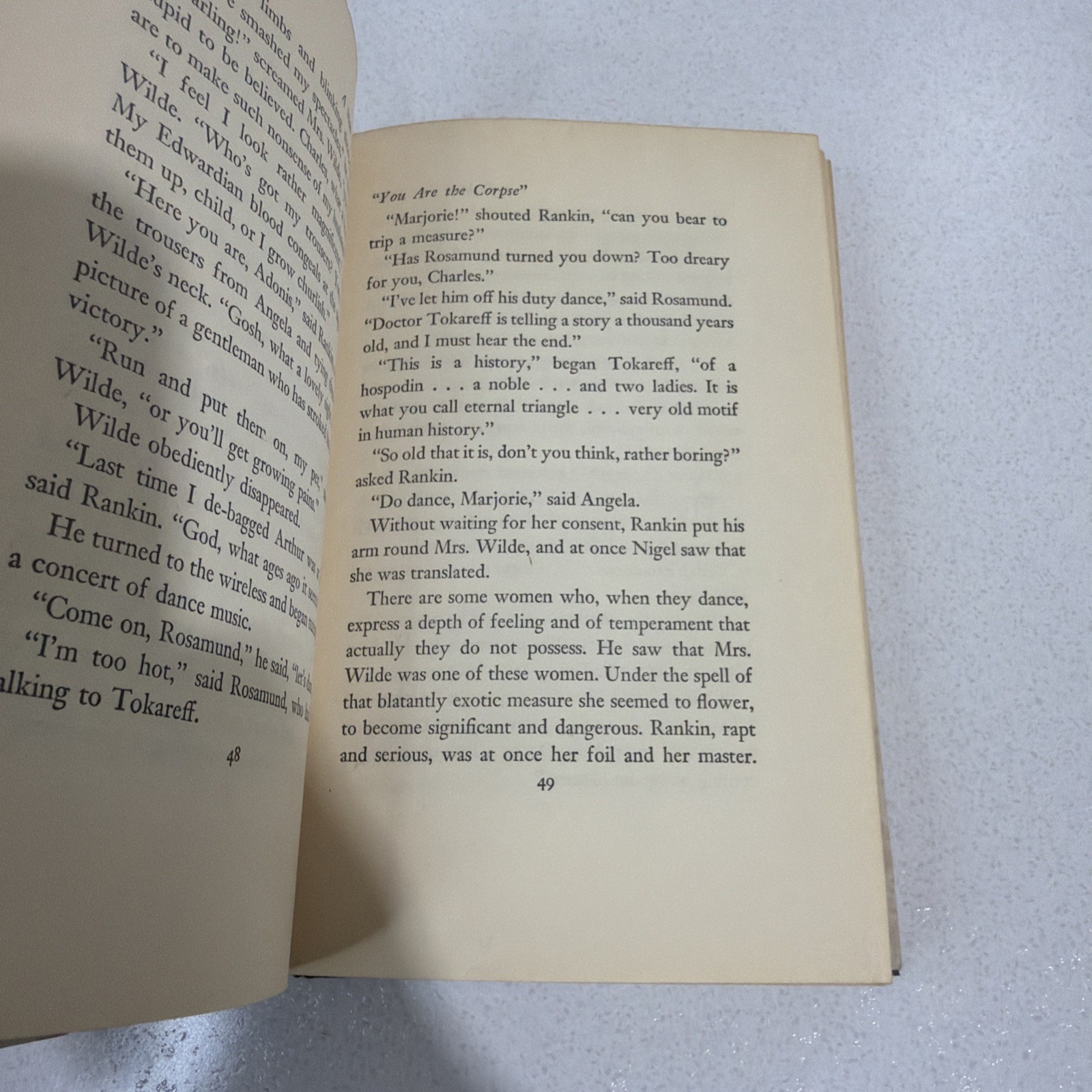 A Man Lay Dead by Ngaio Marsh (1942 Tower Books Edition 1st Printing Hardcover)