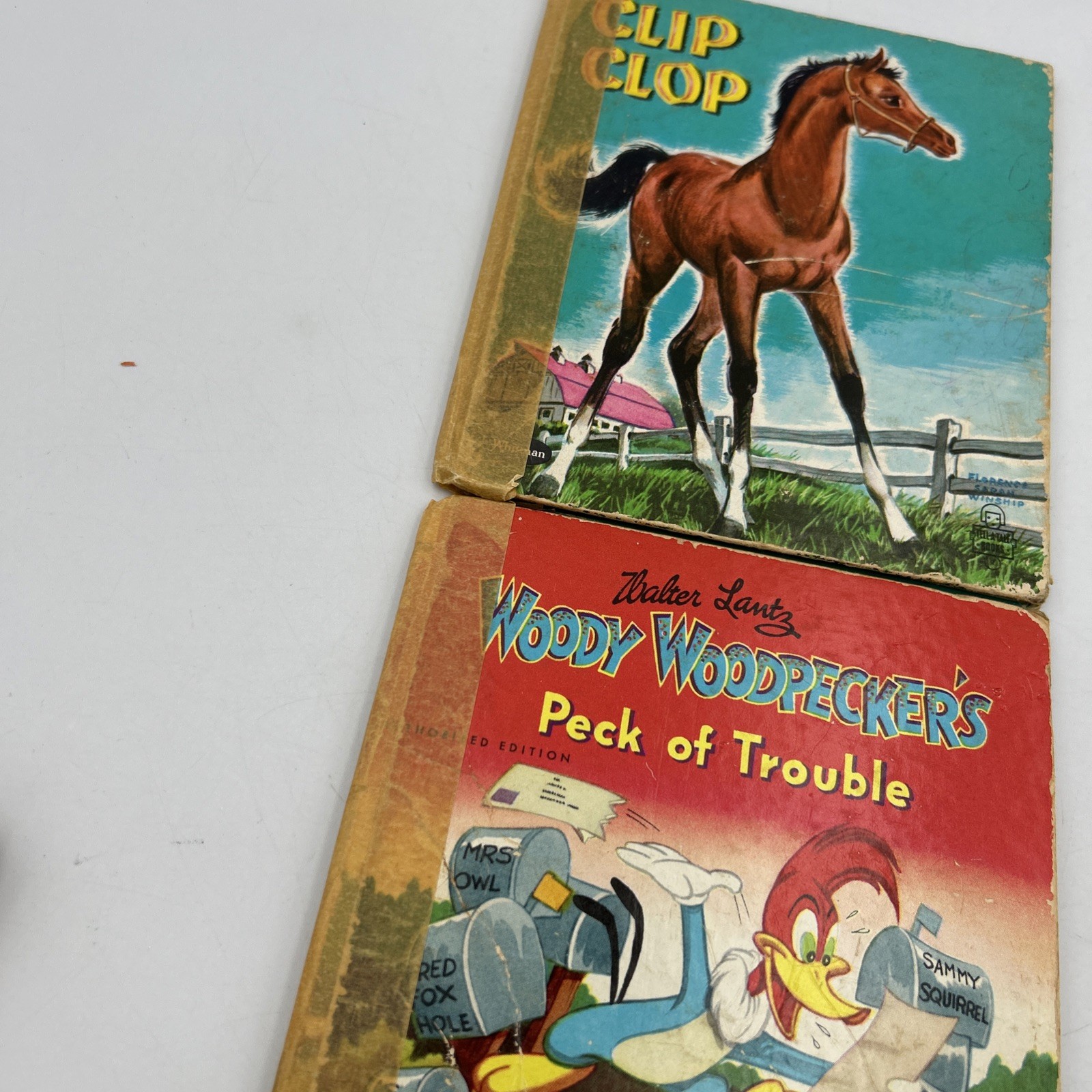 VTG 1940-70s RAND MCNALLY GOLDEN TELL A TALE JUNIOR ELF BOOKS LOT OF 6 – READ