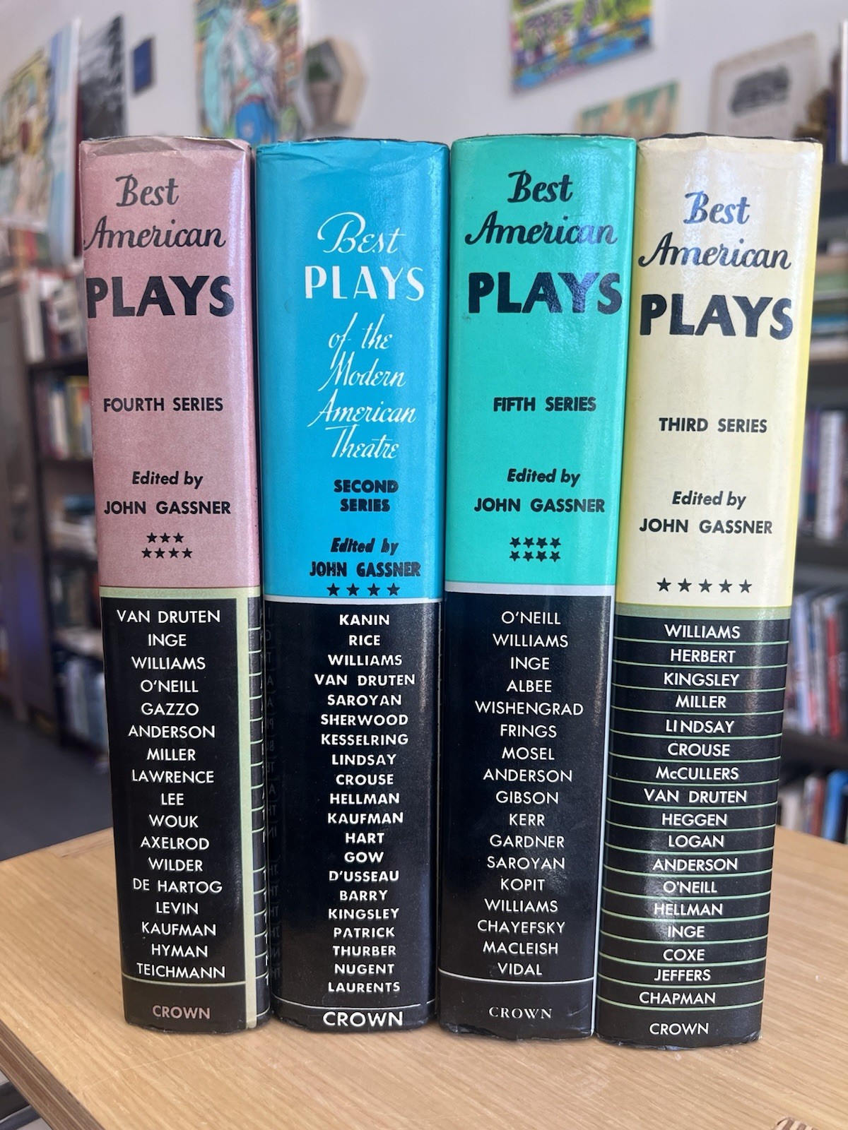 4 Best American Plays: Series 2,3,4,5 1952 HC/DJ John Gassner Theater Books