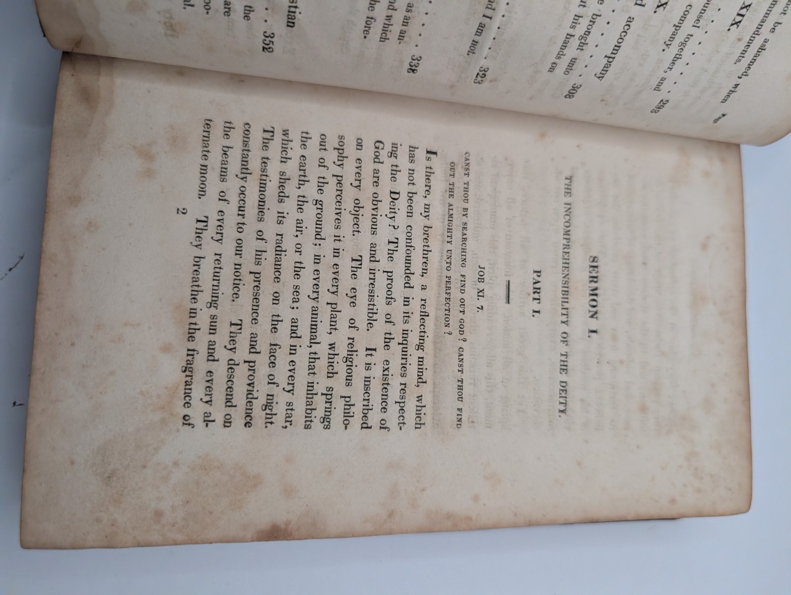 1820 Colman’s Sermons On Various Subjects, Leather