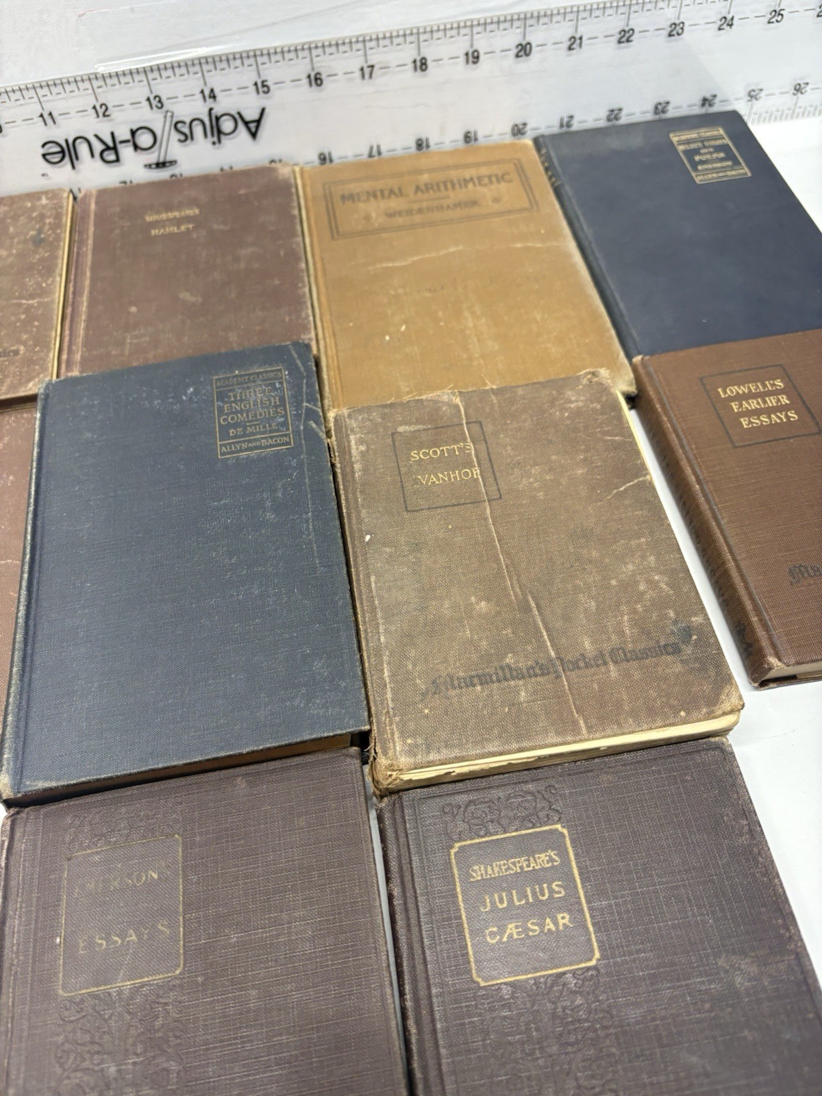 Lot of 10 Antique Hardcover Classic Books Macmillan Dickens Shakespeare 1916-25