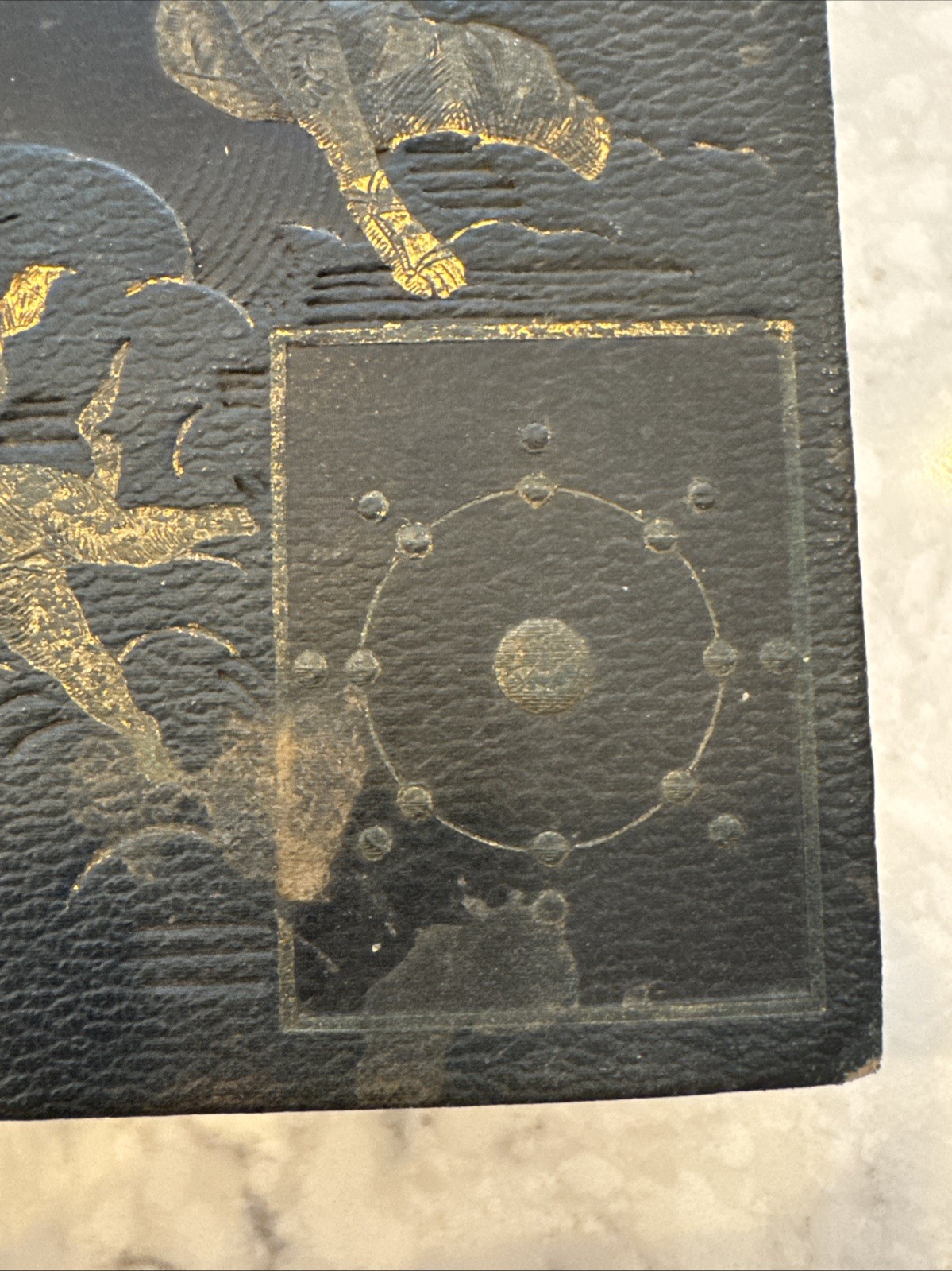 Antique 1880s GAY’S CIRCLE OF KNOWLEDGE Illustrated Victorian Leather Cloth Book