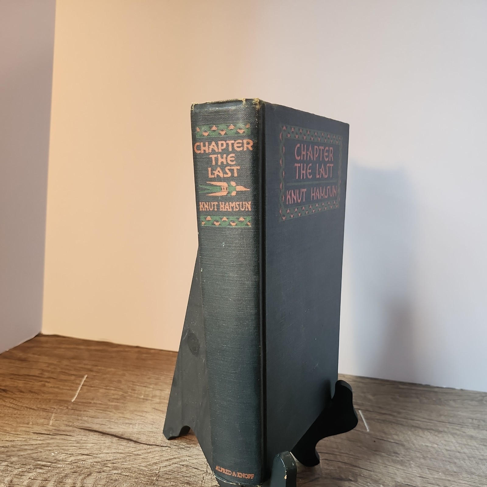 HAMSUN, Knut “Chapter the Last” [Alfred A. Knopf, 1929] 1st US Edition