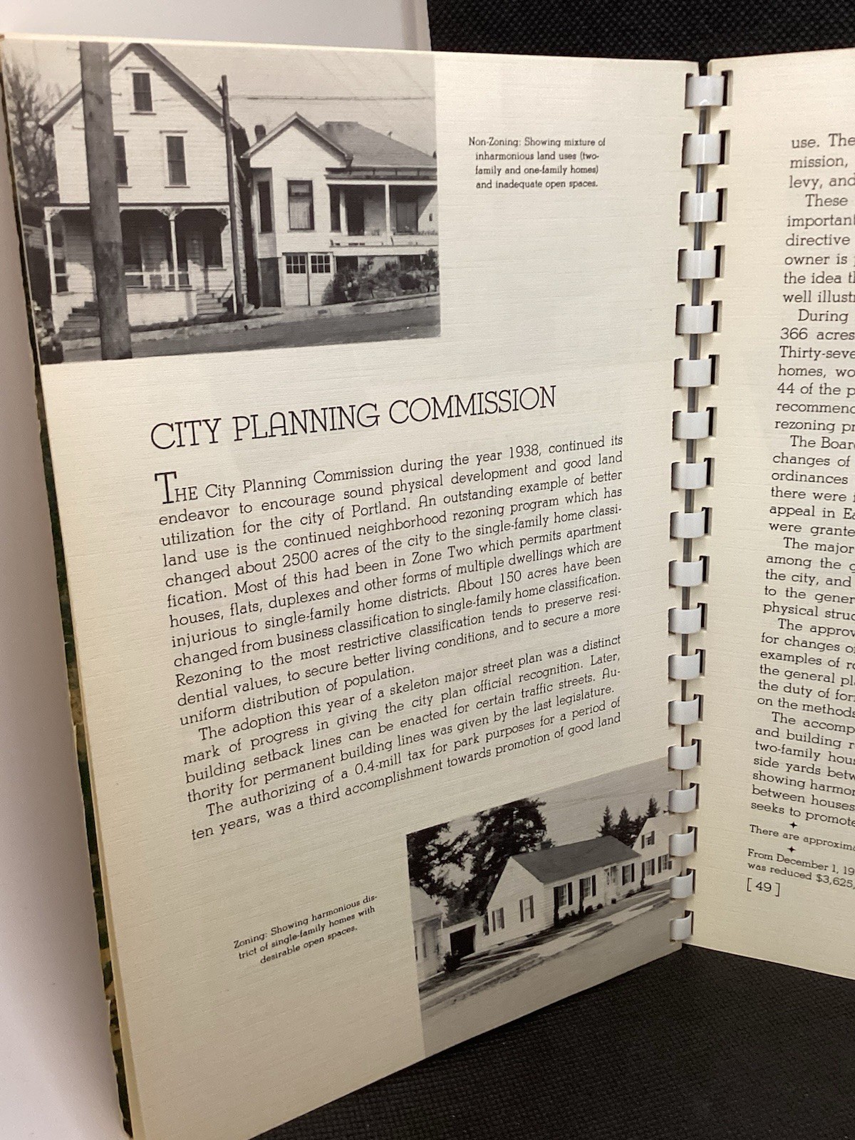 Portland Oregon Civic Review 1939-9 Spiral Bound Stamped By Ralph Blyde