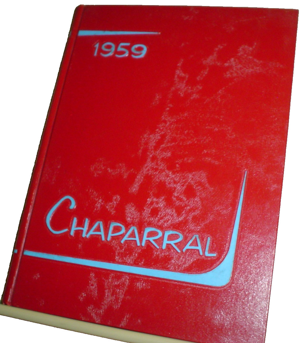 LUBBOCK TEXAS Monterey High School Yearbook 1959 CHAPARRAL Genealogy HISTORY